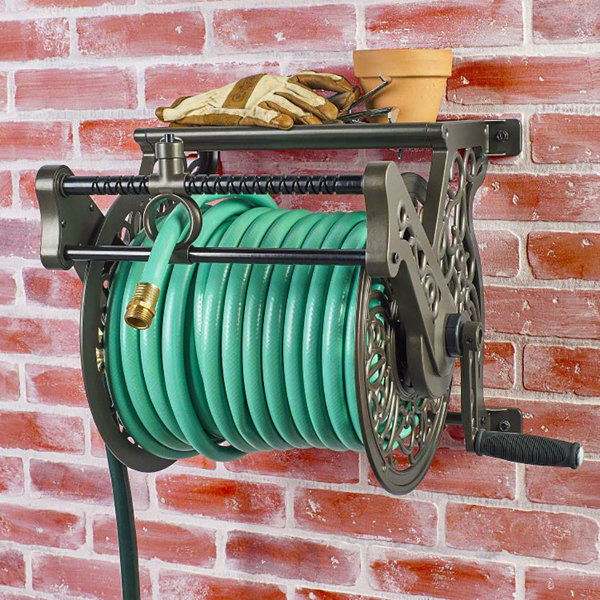 Liberty Garden Aluminum Wall Hose Reel Reviews Wayfair